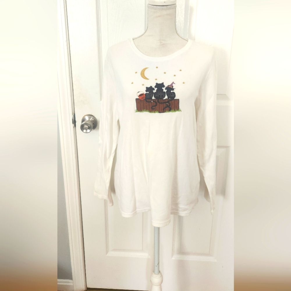 Halloween long sleeve top 1x sz16